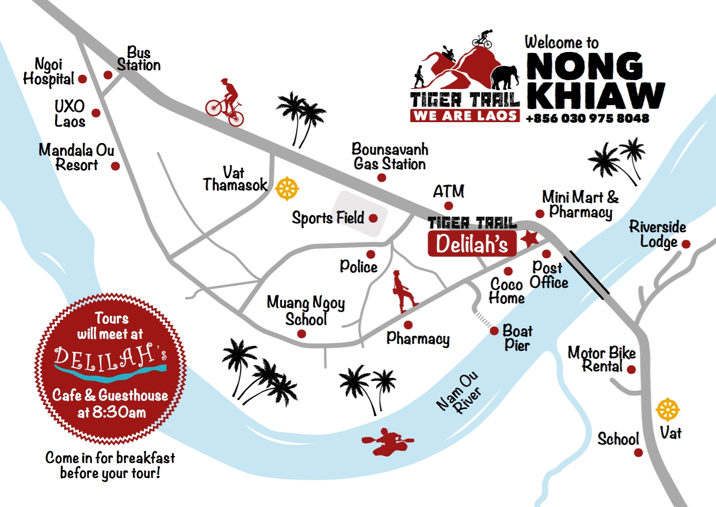 Map of Nong Khiaw