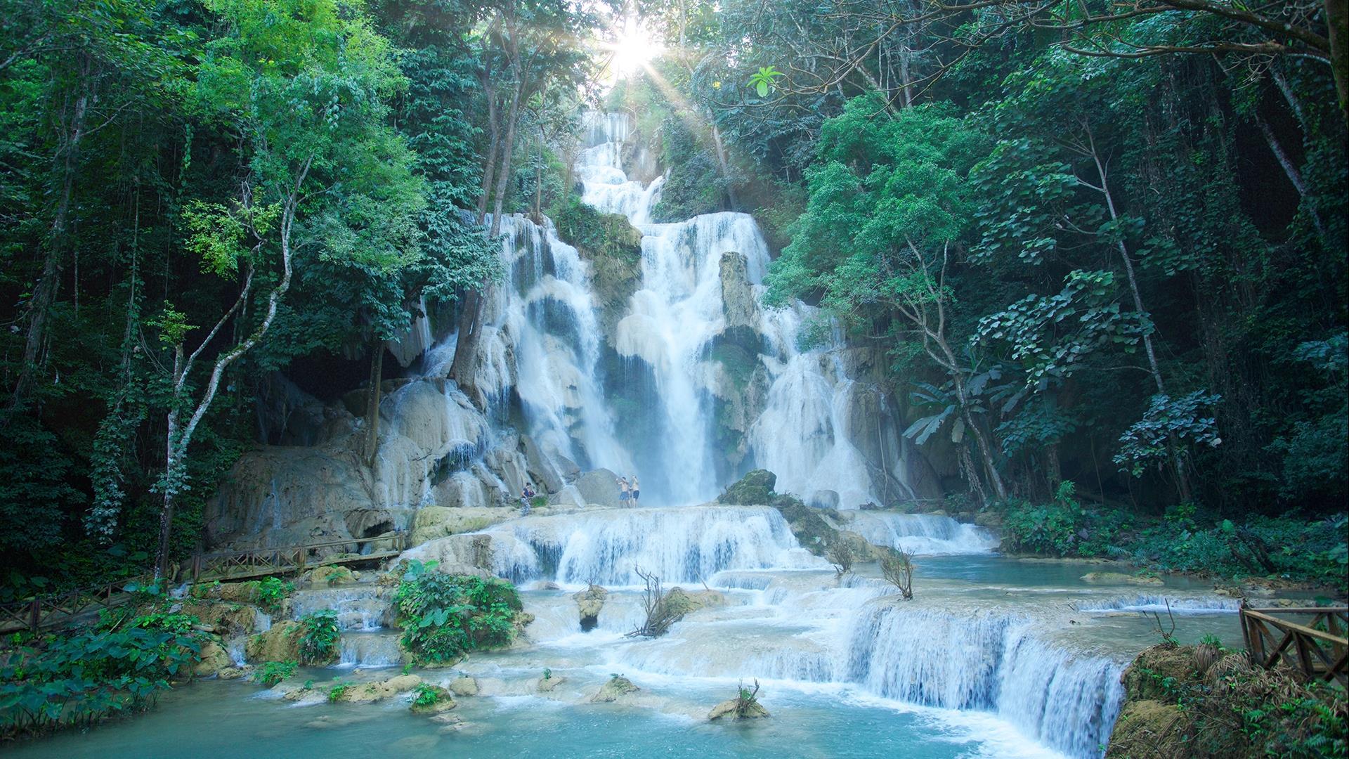 Laos, Luang Prabang : Luang Prabang City & Kuang Si Waterfall Day Tour - 1 Day | See the Best of the City and Cool off at the Falls!