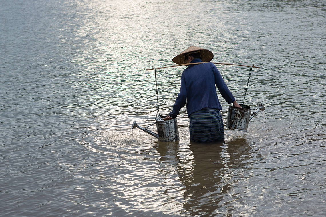 Farmer at the Mekong