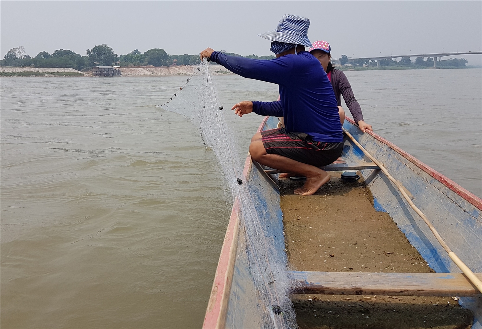 Net Fishing in Laos